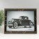 Photo frame plastic 15x20 cm "Black marble with a gold frame" 17x22 cm