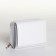 Women's wallet on the button, white color