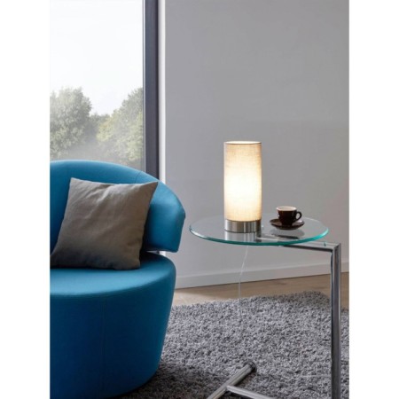 Maserlo 1x60W table lamp E27, Nickel, gray 12x12x25.5 cm-1