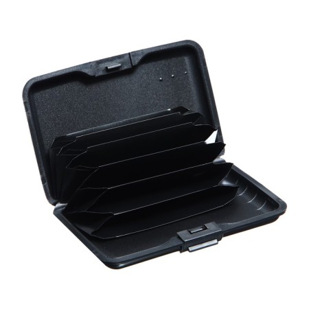 The visitor is plastic, metal, with departments inside, black-2