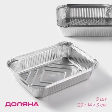 Форма для запекания на гриле Доляна, 23×14, набор 5 шт