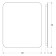 Mirror with Defesto LED backing 23 W, 60x70 cm, without a switch, neutral white light