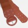 Women's belt, width 10 cm, metal buckle, grirts, redhead
