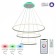 Suspended Citilux “Neon Smart” CL731A090E 80x80x40 cm, 3x36.7W, LED, white color