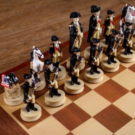 Chess souvenir "Civil Wars", h king-8 cm, h Parashka-6 cm, 36 x 36 cm-3