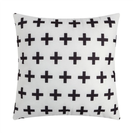 Decorative Ethel Geometry Pillow "Render", 40x40 cm, velor, 100% p/e