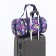 Sports bag with lightning, 2 outer pockets, long belt, lilac color