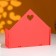 Kashpo wooden 21 × 6 × 18 cm envelope "Good heart", red give beautifully