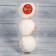 Set of balls plastic D-8 cm, 3 pcs "novel shine" gold
