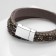 Bracelet skin "Stone luxury" scattering, gray color, 37 cm