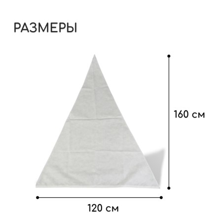 Case for plants, cones on ties, 160 × 120 cm, spanbond with a UV stabilizer, density 60 g/m², mix-1