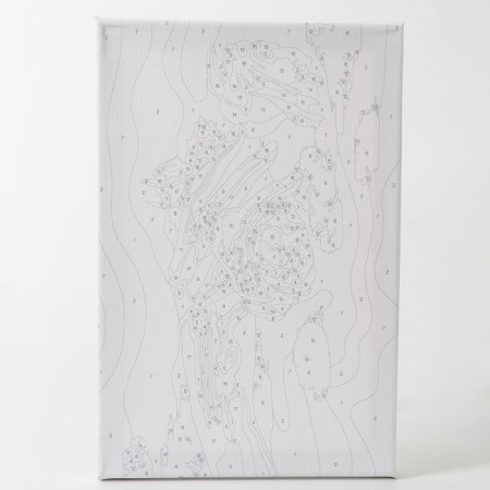 Picture on numbers with a subframe and a “Hand” shallow, 20 x 30 cm-7