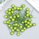 Stamens for flowers "Ball pearl green" d = 1.2 cm 6x1.2x1.2 cm