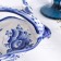 Gzhel candy "Victoria", white-blue, ceramics, 14 × 26 cm,