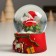 Souvenir Polystone Water Ball "Santa Claus on the Christmas tree" 7x8x9 cm