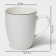 Porcelain mug Magistro La Perle, 350 ml, white color