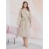 Unisex bathrobe Pamira, size XL, beige color