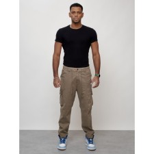 Cargo jeans men, size 46-48, beige color