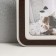 Photo frame LHDF "Family" 33x51 in 3 photos 10x15 cm, col. Wenge-white (plastic screen)