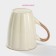 Mug ceramic shares "Marshmallow", 360 ml, beige color