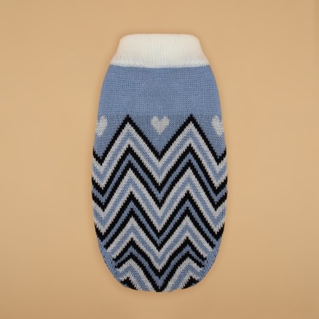 Sweater "Wave", 2XL (DS 34, Osh 34, OG 32-51 cm), Blue-7