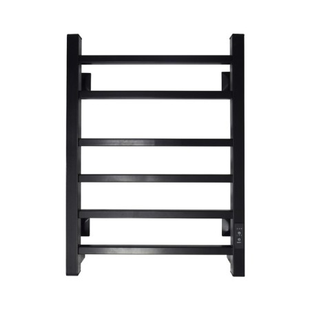 The electric heated towel -sprayer "Sanprise" Quadro P6, 400x600 mm, universal, black