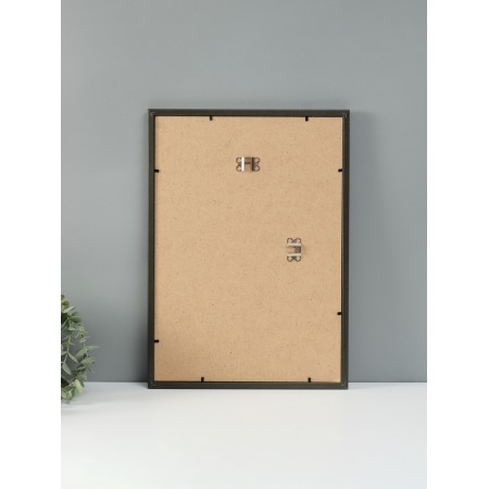Photo frame Plastic Gallery 29.7x42 cm, (A3) 636477, black with silver (plastic screen)-4