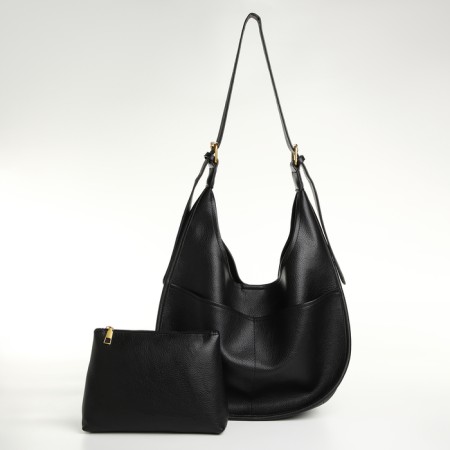 Women's bag on magnet Textura, average size, black color-2