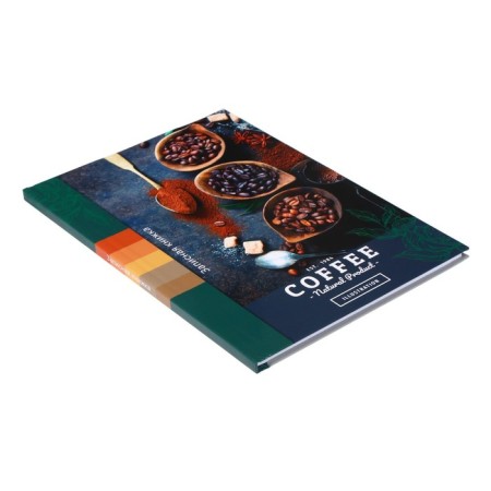 Note book A5, 48 sheets "Coffee Grain", solid cover, glossy lamination-1