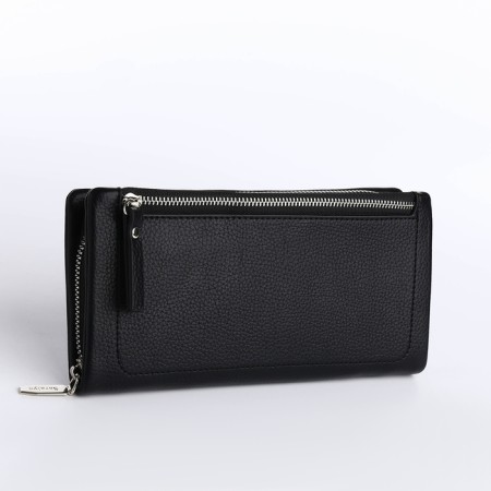Women's wallet with lightning, black color-1