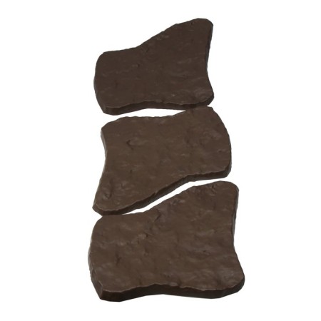 Modular coating, 55 × 42 cm, plastic, brown, “stone No. 1”, 1 pc.-3