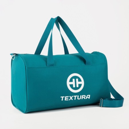 Sports bag, textura, average size, turquoise color