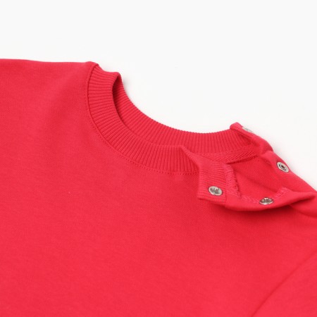 Kit (sweatshirt, trousers) children's minku raspberry color, height 74-80 cm-5