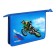 A4, 340 x 245 x 50 mm folder folder, zipper from above, voluminous 3D drawing, "motocross"