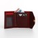 Women's wallet on the button, burgundy color
