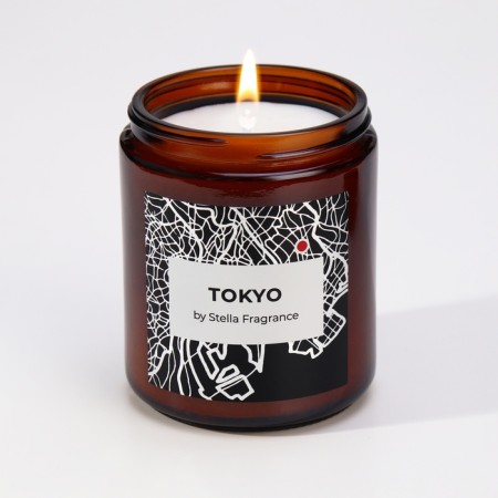 Aromatic candle in the Bank "Tokyo", Jasmine, Rose, 250 g-2