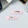 Invisibility for hair "Adeli" (set 2 pcs) shine of classic, 5 cm, pink