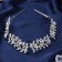 Hair accessory "Leon" branches, 26 cm, silver