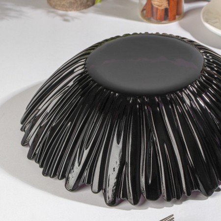 Glass salad "Amethyst", 2.3 l, d = 30 cm, purple color-2