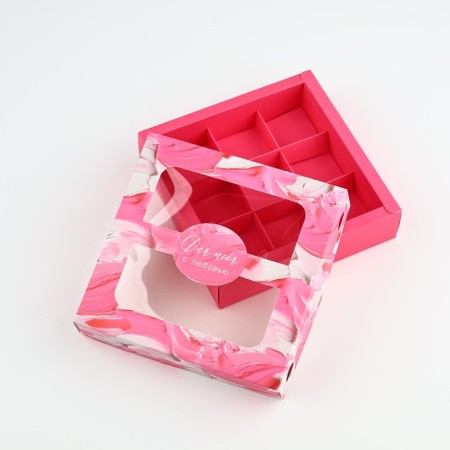 Box for sweets "Bright colors", 14.7 x 14.7 x 3.5 cm-3
