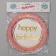 Paper plate "Happy Birthday", in a set 6 pieces, pink color