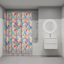 Curtain for the bathroom IDDIS BF04P18I11, 200x180 cm, polyester, color colorful color