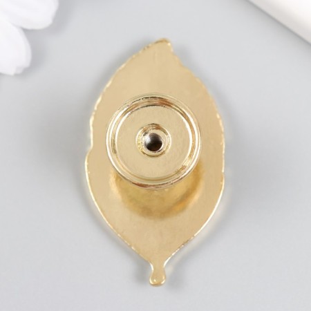 Pen for the casket metal "leaf" gold 5.2x2.8 cm-2