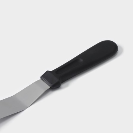 A blade-tank with a plastic handle, curved, 26.7 cm, the working part is 14.5 cm, the color is black-3