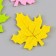 A set of decor for the creativity of felt "Maple leaf" (set 6 pcs)