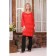 Women's dress, size 48, red color