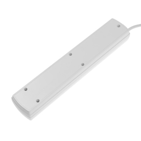 Network filter Unit, 5 nests, 3 m, 10 a, 2200 watts, with salary, white-3