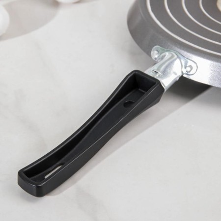 Pancake pan Discovery, D = 22 cm, plastic handle, anti -stick coating, gray color-4