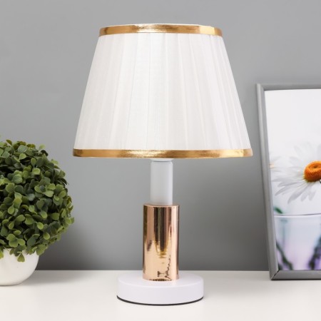 Board Lamp "Almi" E27 40W white-gold 24x24x36 cm