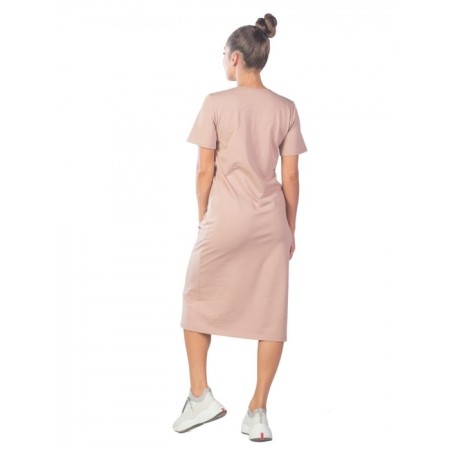 Women's dress "Shine", size 44, color light brown-3